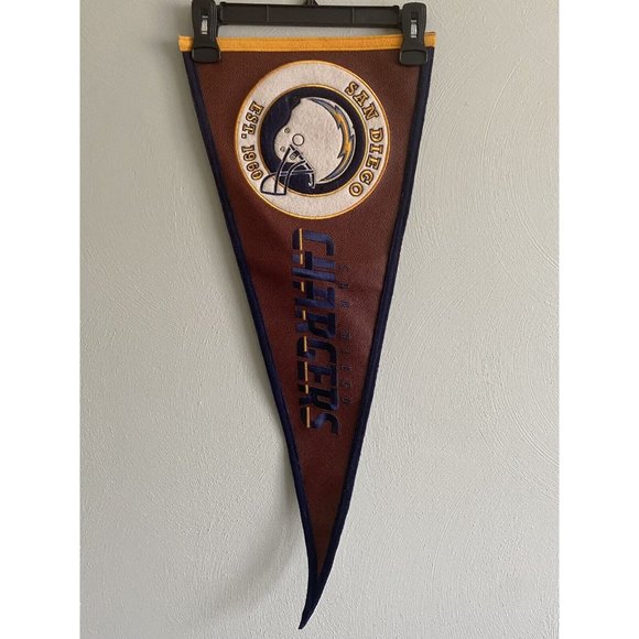 San Diego Chargers NFL Pigskin Pennant 12 X 31 Flag Banner Winning Streak - Picture 7 of 7